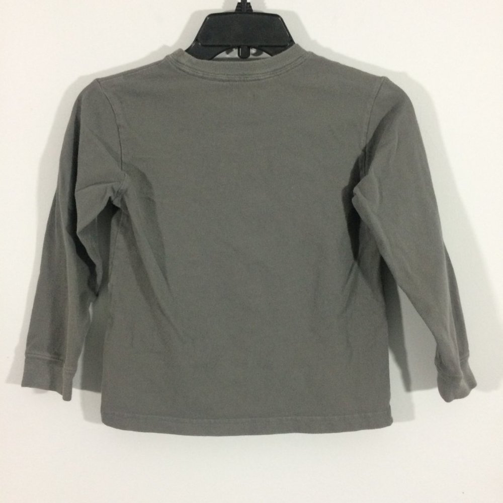 Old Navy Boys S 6-7 Gray Long Sleeve Crewneck Tee - Picture 2 of 3